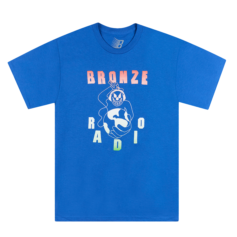 BRONZE RADIO TEE BLUE