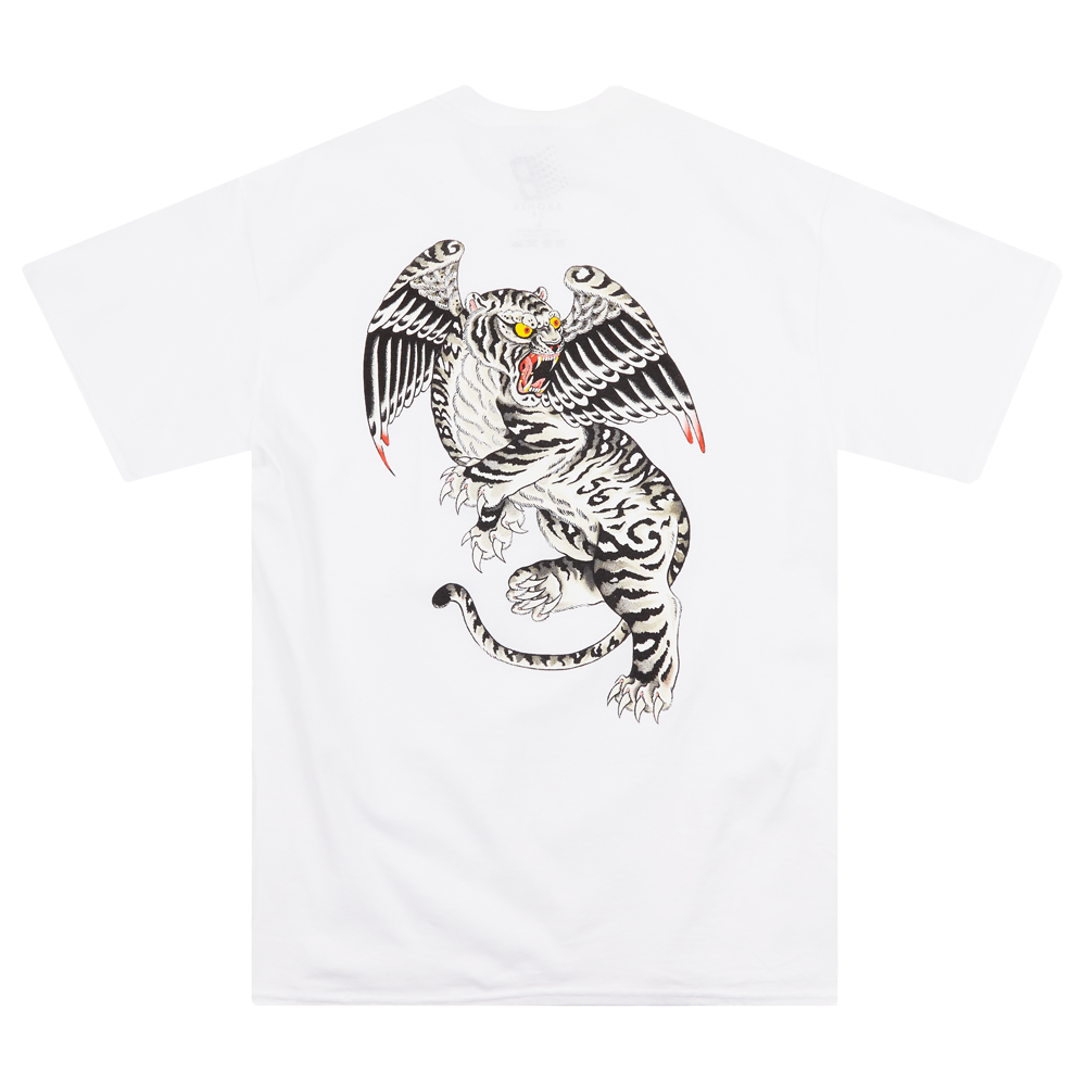 TIGER POCKET TEE WHITE