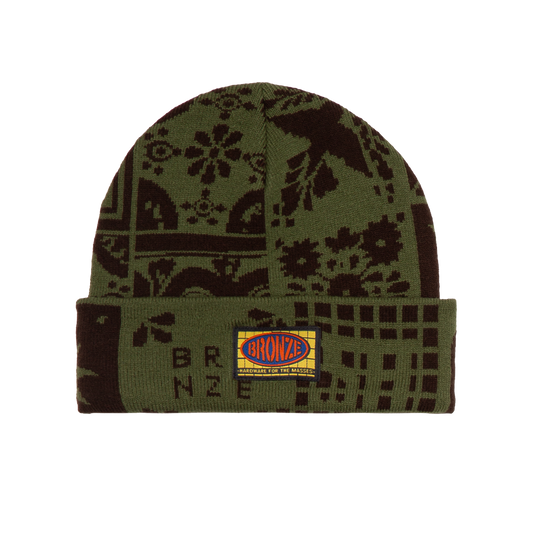 AZULEJO BEANIE OLIVE/BLACK