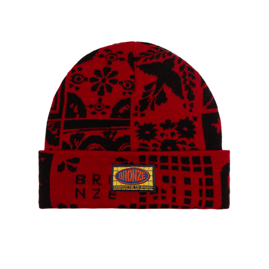 AZULEJO BEANIE RED/BLACK