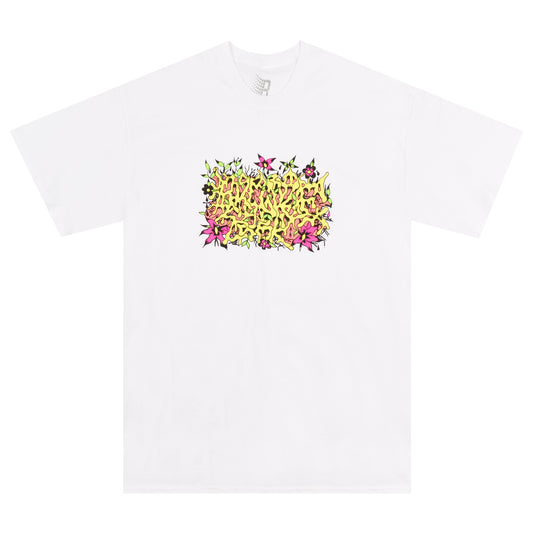 FLORAL BURNER TEE WHITE