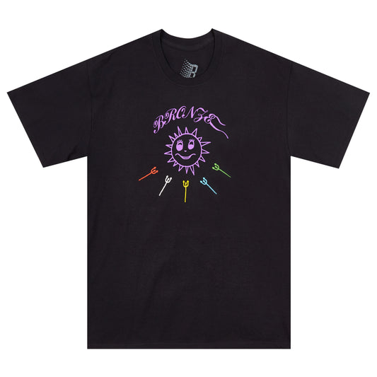 RISE AND SHINE TEE BLACK