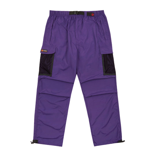 MESH CARGO PANTS PURPLE