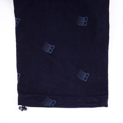 EMBROIDERED SYNCH CORDS NAVY