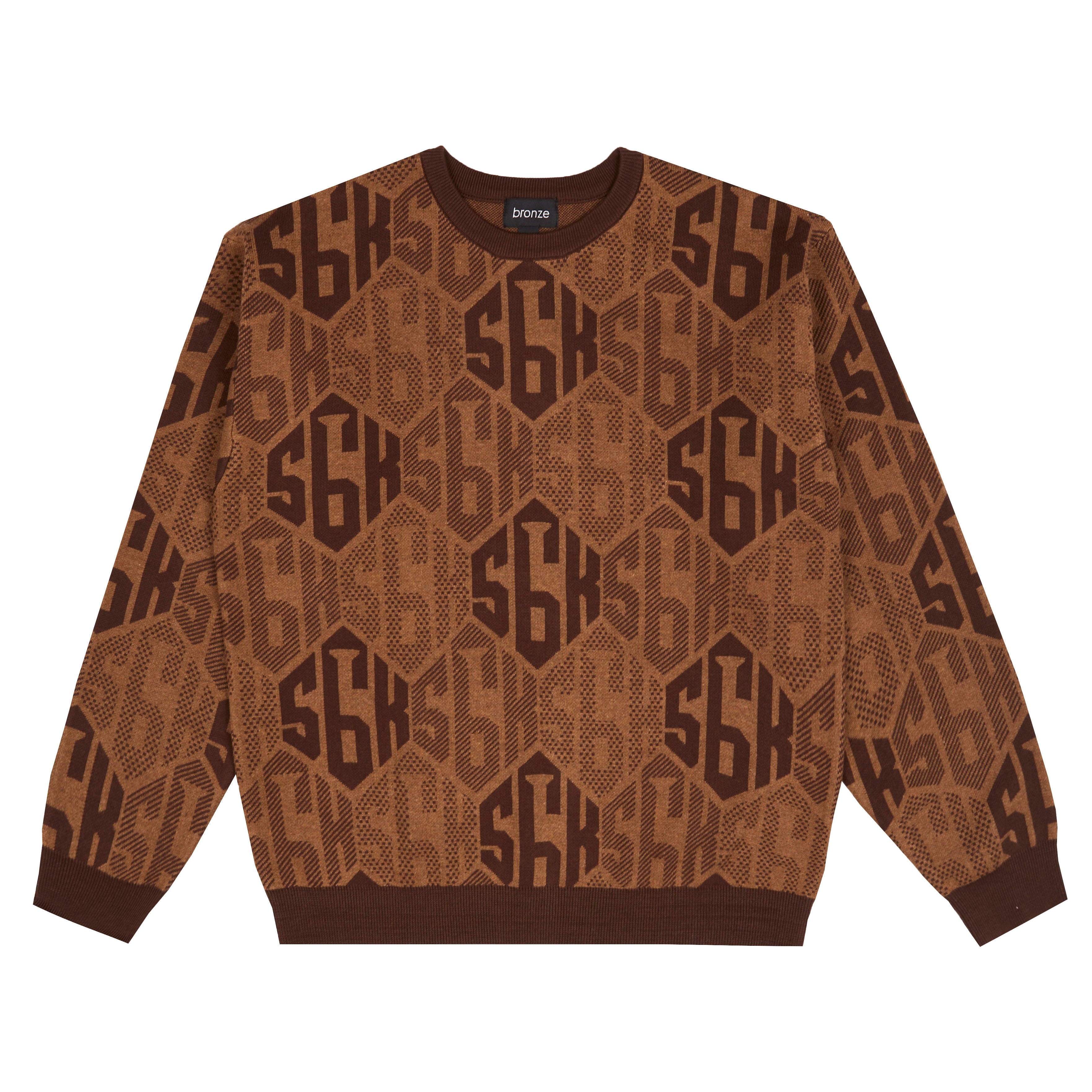 56KNIT SWEATER BROWN – bronze56