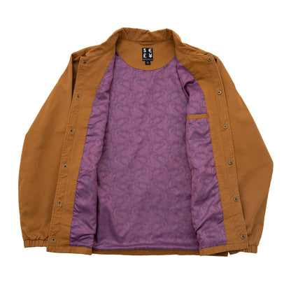 WEED FINGER COACH JACKET HASHBROWN