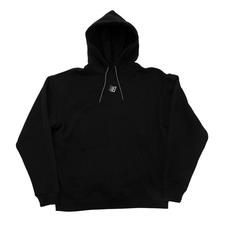 MICRO LOGO HOODY BLACK