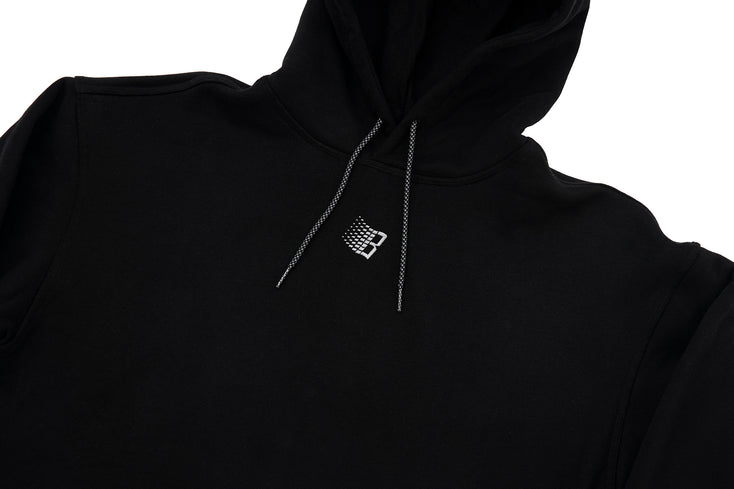 MICRO LOGO HOODY BLACK