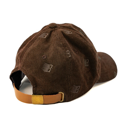 ALL OVER EMBROIDERED CAP BROWN