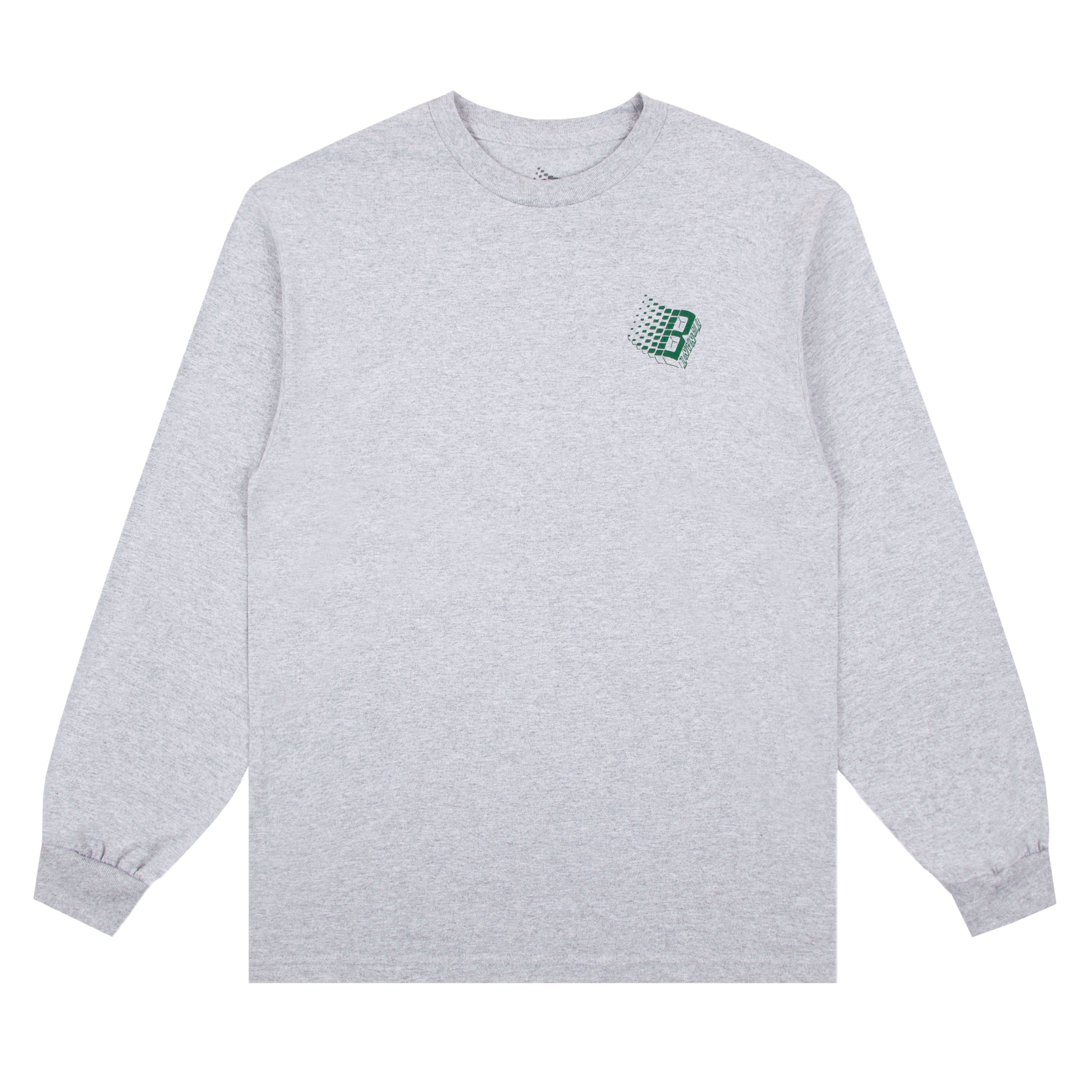 BRONZE56K X TENANT NY LOGO LONG SLEEVE HEATHER GREY