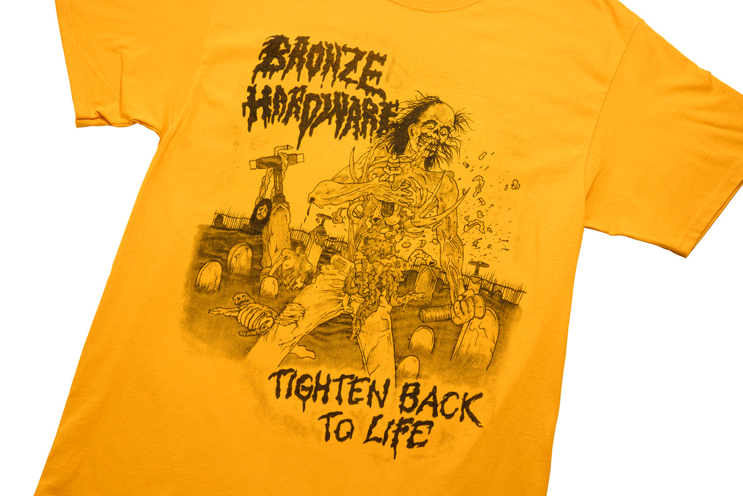 TIGHTEN BACK TO LIFE TEE GOLD